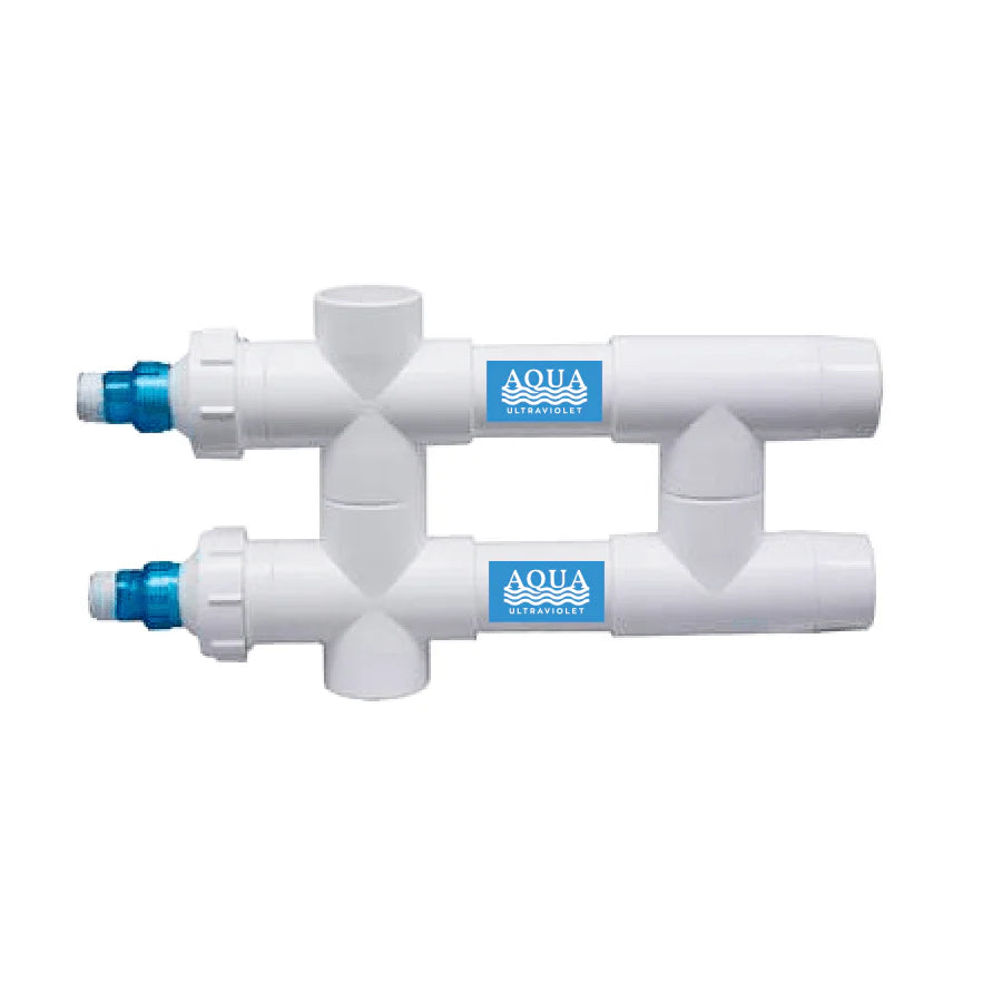AquaUltraviolet Classic 114-Watt UV Sterilizer – 2" White, 2/L,2/Inline Transformers (220–240V / 50Hz)