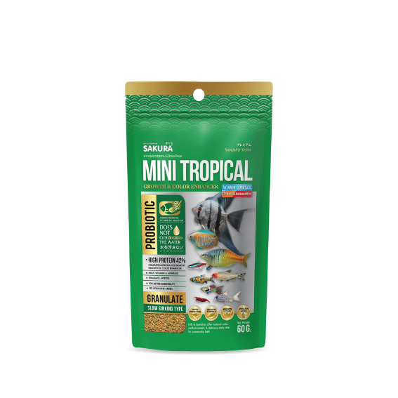 Sakura Mini Tropical (Mini Pellet)- 60g