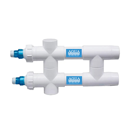 AquaUltraviolet Classic 114-Watt UV Sterilizer – 2" White, 2/L,2/Inline Transformers (220–240V / 50Hz)