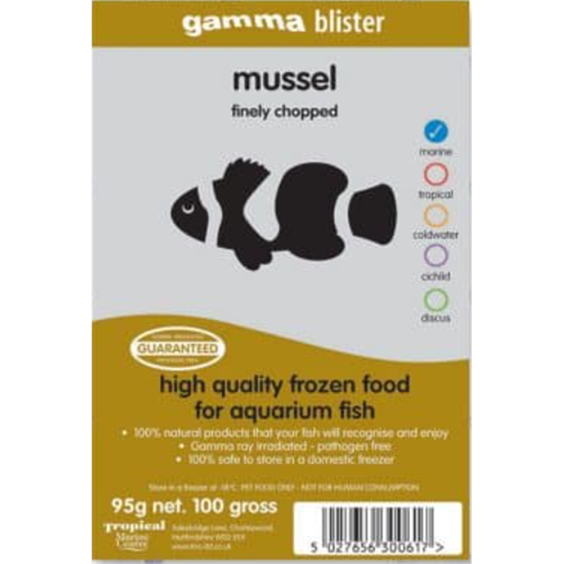 Gamma Fine Chopped Mussel Blister Pack 100g