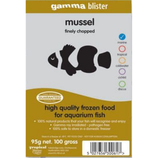 Gamma Fine Chopped Mussel Blister Pack 100g