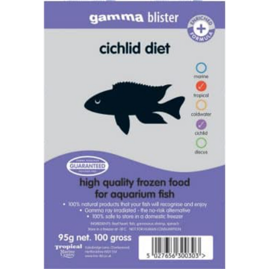 Gamma Cichlid Diet Blister Pack 100g