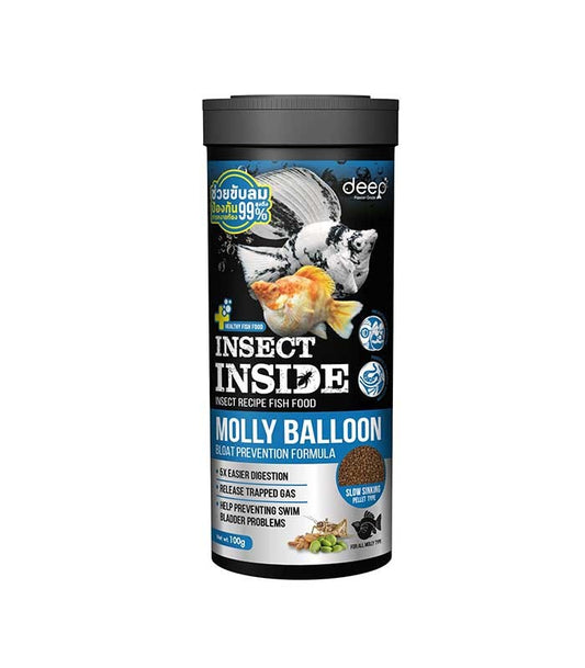 Deep Molly Balloon Bloat Prevention Formula Slow Sinking (Mini Pellet)- 100g