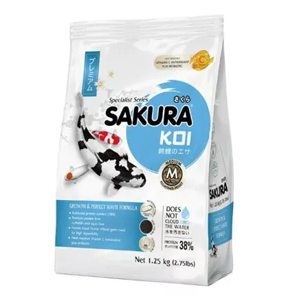 Sakura Koi Growth & Perfect White (Medium Pellet)- 1.25kg